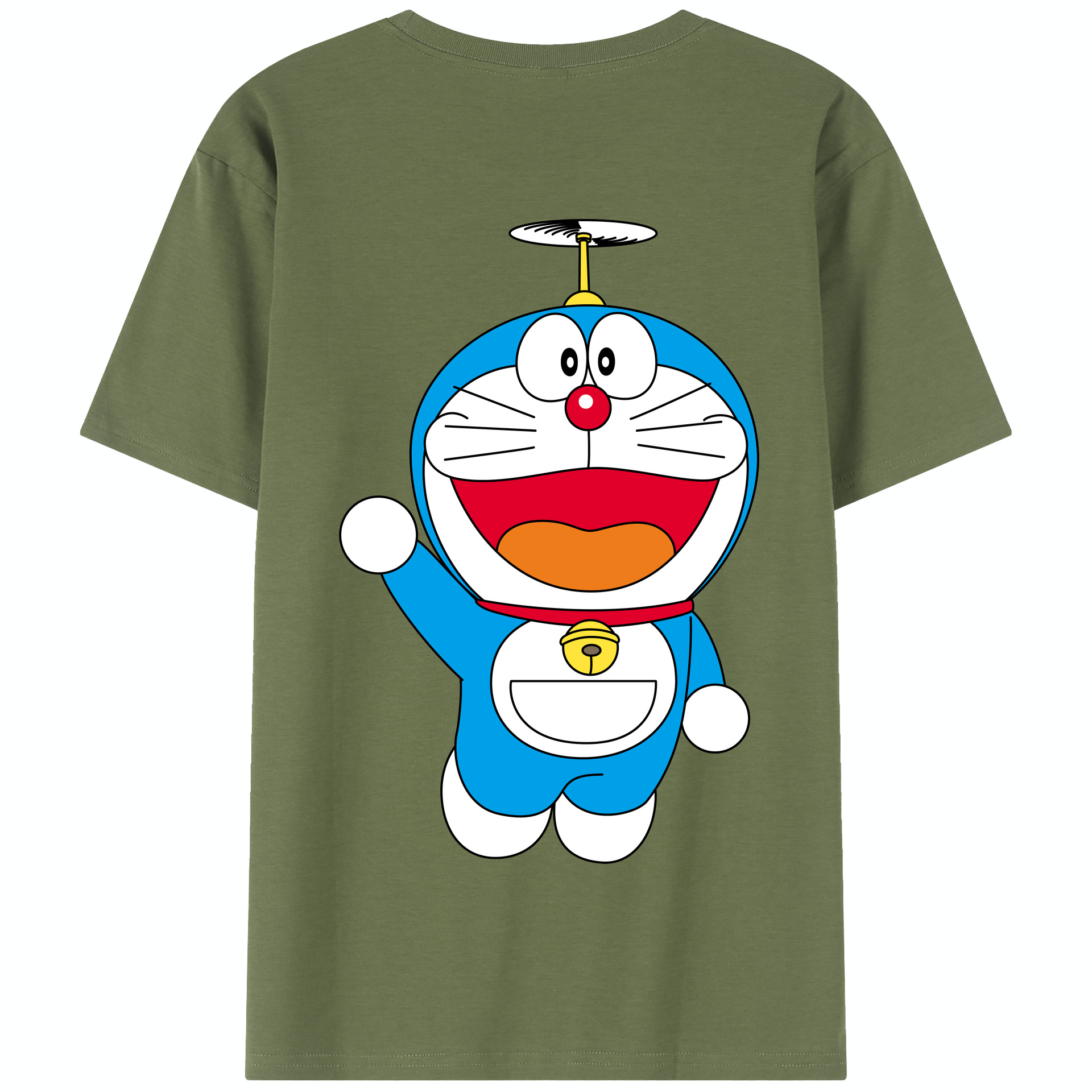（画像用） ドラえもん Doraemon 綿100％半袖Tシャツ（背面プリント）